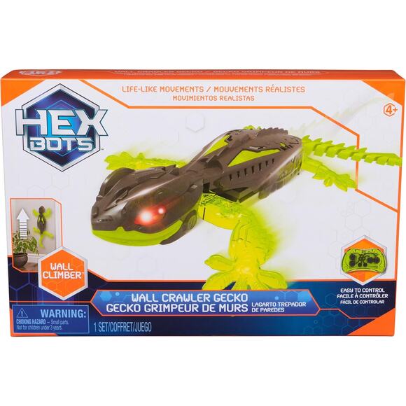 HEX BOTS Wall Crawler Gecko RC Robot Toy Boys Girls Ages 4 Up Rechargeable - Picture 7 of 9
